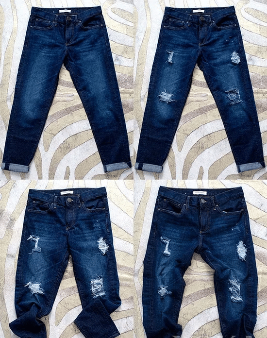 牛仔裤修改效果